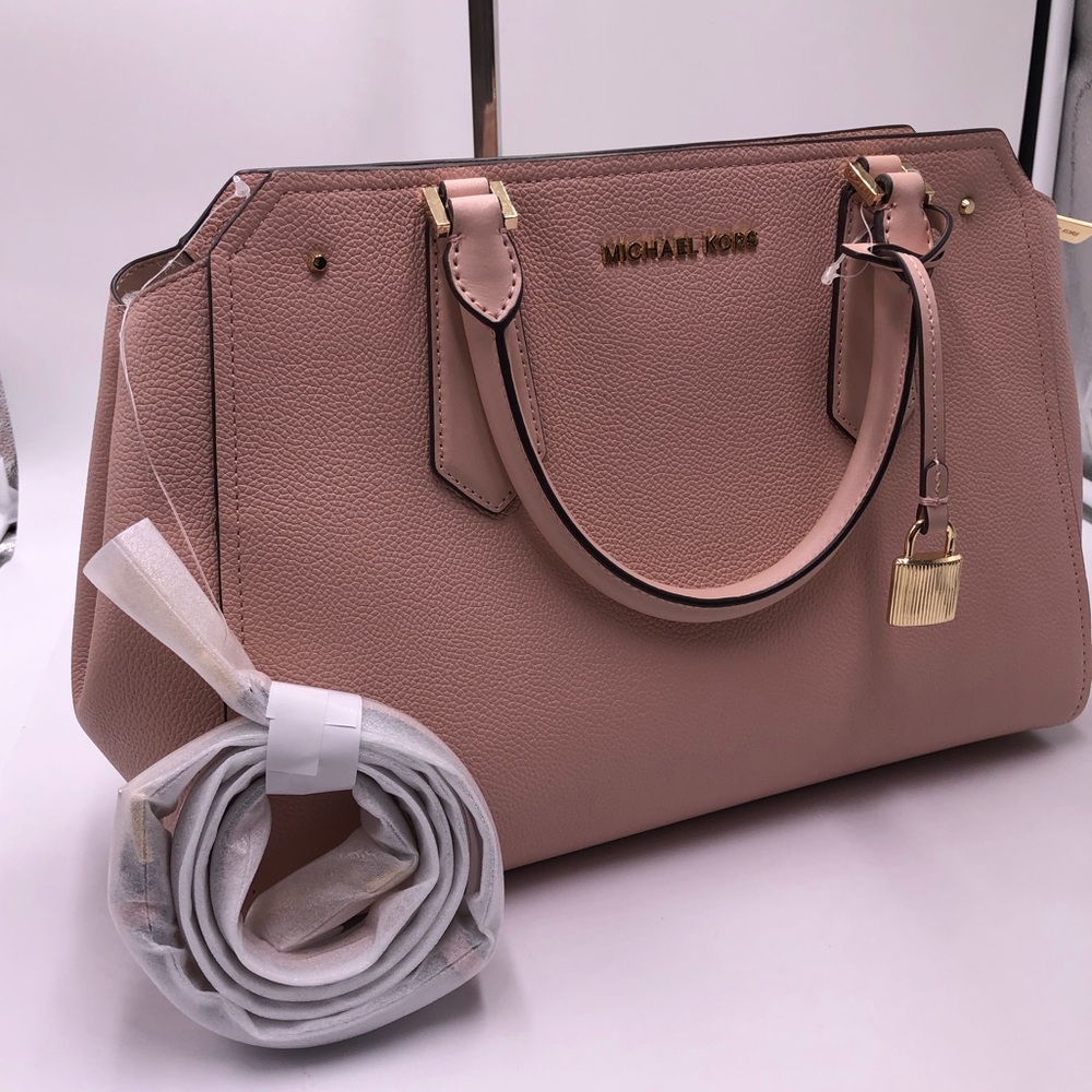 Michael Kors LG Hayes leather satchel - Picture 6 of 7